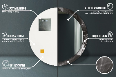 Ronde spiegel met decoratie Tropische palmbomen