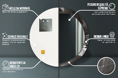 Ronde spiegel met decoratie Tropische palmbomen
