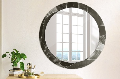 Ronde spiegel met decoratie Tropische palmbomen