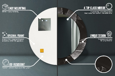 Ronde spiegel met decoratie Tropische palmbomen