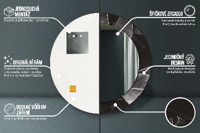 Ronde spiegel met decoratie Tropische palmbomen