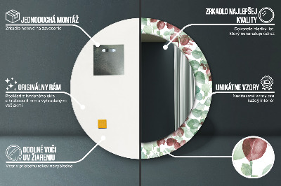 Ronde spiegel met decoratie Eucalyptus