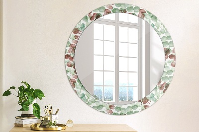 Ronde spiegel met decoratie Eucalyptus