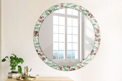 Ronde spiegel met decoratie Eucalyptus