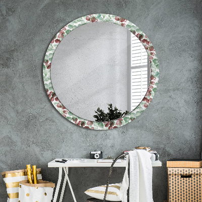 Ronde spiegel met decoratie Eucalyptus
