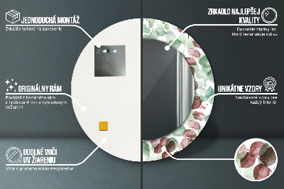Ronde spiegel met decoratie Eucalyptus