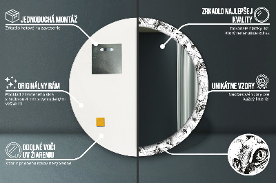 Ronde spiegel met decoratie Huisdieren katten