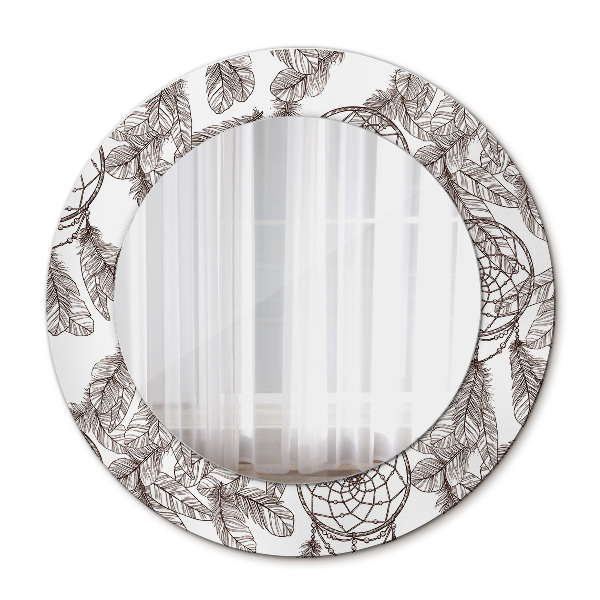 Ronde spiegel met decoratie Dromenvangerveren