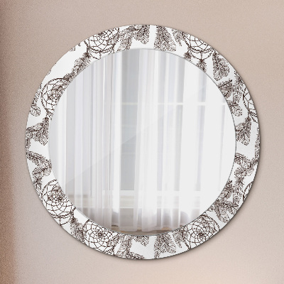 Ronde spiegel met decoratie Dromenvangerveren