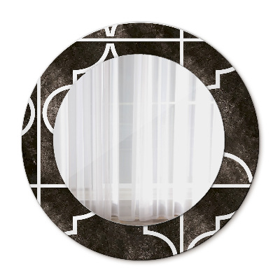 Ronde spiegel met decoratie Antieke tegels