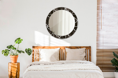 Ronde spiegel met decoratie Antieke tegels