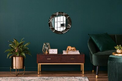 Ronde spiegel met decoratie Antieke tegels