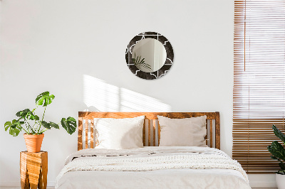 Ronde spiegel met decoratie Antieke tegels