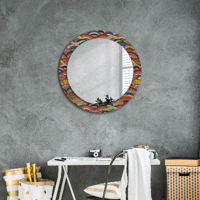 Ronde spiegel met decoratie Boheems ornament