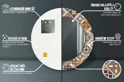 Ronde spiegel met decoratie Turks patroon