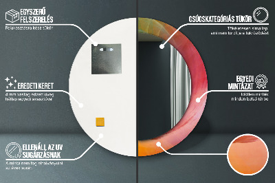 Ronde spiegel met decoratie Hypnotische spiraal