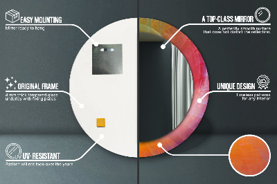 Ronde spiegel met decoratie Hypnotische spiraal