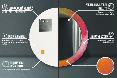 Ronde spiegel met decoratie Hypnotische spiraal