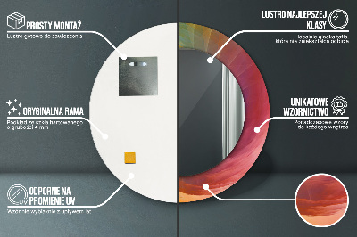 Ronde spiegel met decoratie Hypnotische spiraal