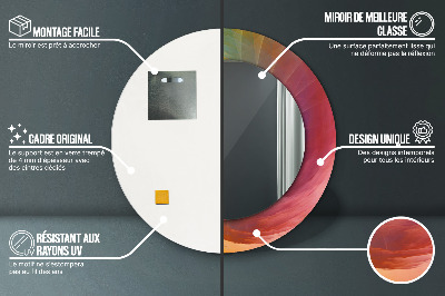 Ronde spiegel met decoratie Hypnotische spiraal