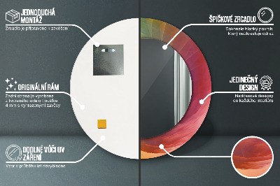 Ronde spiegel met decoratie Hypnotische spiraal