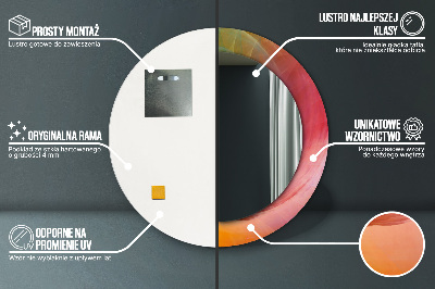 Ronde spiegel met decoratie Hypnotische spiraal