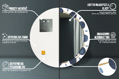 Ronde spiegel met decoratie Maanmandala