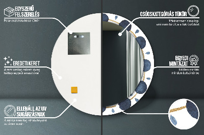 Ronde spiegel met decoratie Maanmandala