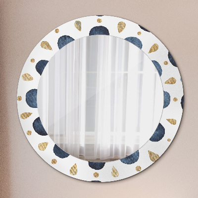 Ronde spiegel met decoratie Maanmandala