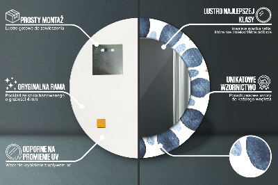 Ronde spiegel met decoratie Maanmandala