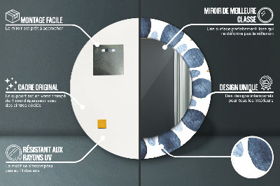 Ronde spiegel met decoratie Maanmandala