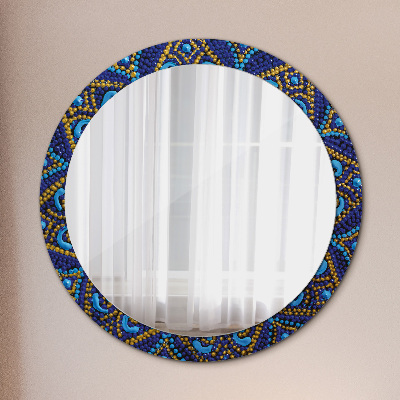 Ronde spiegel met decoratie Decoratieve compositie