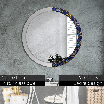 Ronde spiegel met decoratie Decoratieve compositie