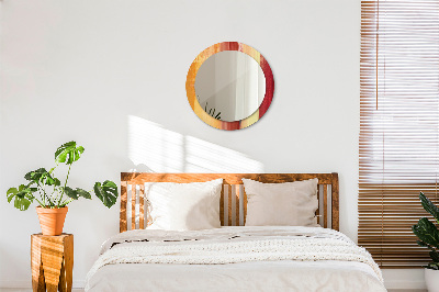 Bedrukte ronde spiegel Abstracte schilderkunst