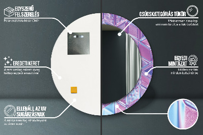 Bedrukte ronde spiegel Abstract surreal