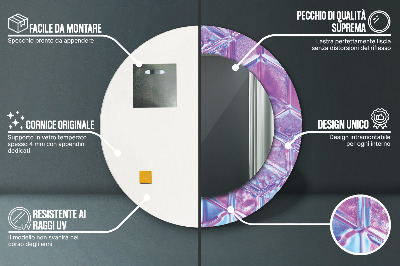 Bedrukte ronde spiegel Abstract surreal