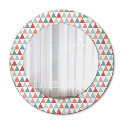 Ronde spiegel met decoratie Geometrisch patroon