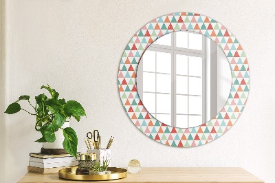 Ronde spiegel met decoratie Geometrisch patroon