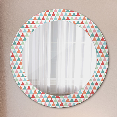 Ronde spiegel met decoratie Geometrisch patroon