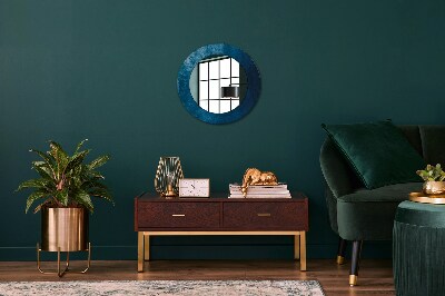 Ronde spiegel met decoratie Abstracte kunst