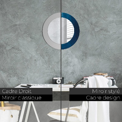 Ronde spiegel met decoratie Abstracte kunst