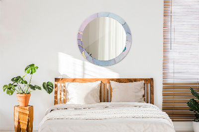 Ronde spiegel met decoratie Abstracte vloeistof