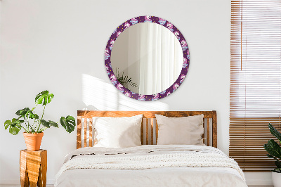 Bedrukte ronde spiegel Eenhoornsterren