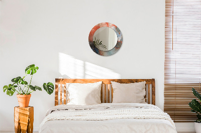 Bedrukte ronde spiegel Onyx marmer