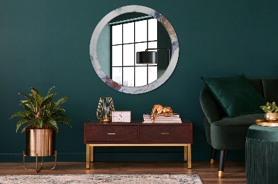 Ronde spiegel met decoratie Abstracte vloeibare kunst