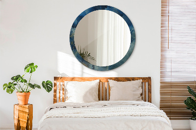 Ronde spiegel met decoratie Onyx marmer