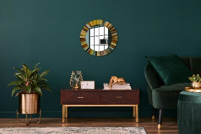 Ronde spiegel met decoratie Abstract radiaal patroon