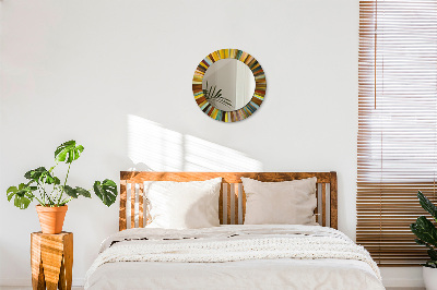 Ronde spiegel met decoratie Abstract radiaal patroon
