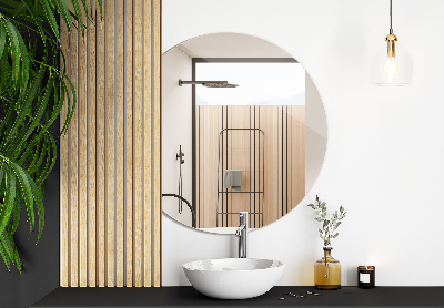 Ronde bijgesneden spiegel modern design