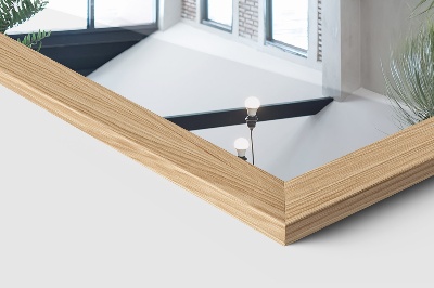 Staande spiegel met lijst in eikenkleu 36x156 cm